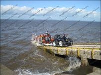 Silloth Lifeboat enters the water