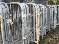 Barriers awaiting collection Barriers awaiting collection
