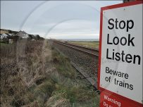 Stop, Look and Listen as we cross the tracks