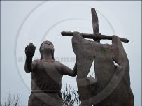 St Bega statue in St Bees
