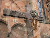 Sculpture at Carlisle Cathedral Sculpture at Carlisle Cathedral