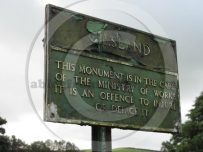 An old Ministry of Works sign in Gilsland