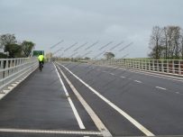 The white lines are quite slippy and mask the actual curb edge The white lines are quite slippy and mask the actual curb edge