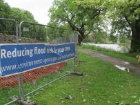 Flood defence works in Cockermouth Flood defence works in Cockermouth