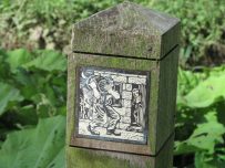 A smuggler art tile spotted on our walk A smuggler art tile spotted on our walk