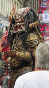 Monster on the street in Edinburgh