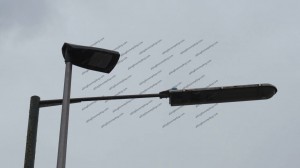 Old and new streetlights side by side