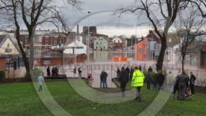 Caldewgate in Carlisle underwater - Sun 6 Dec 2015